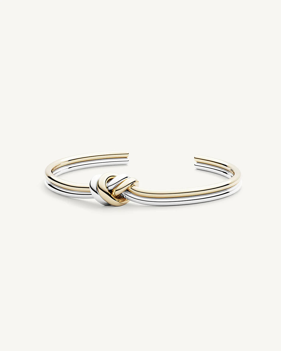 Dual Knot Bangle Polished