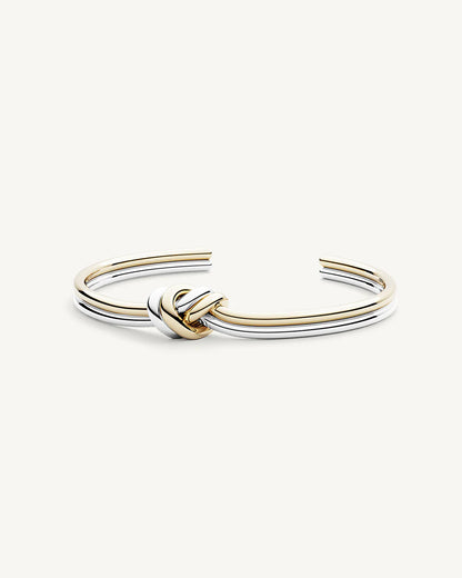 Dual Knot Bangle Polished